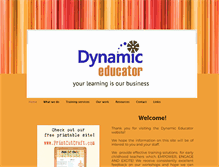 Tablet Screenshot of dynamiceducator.com